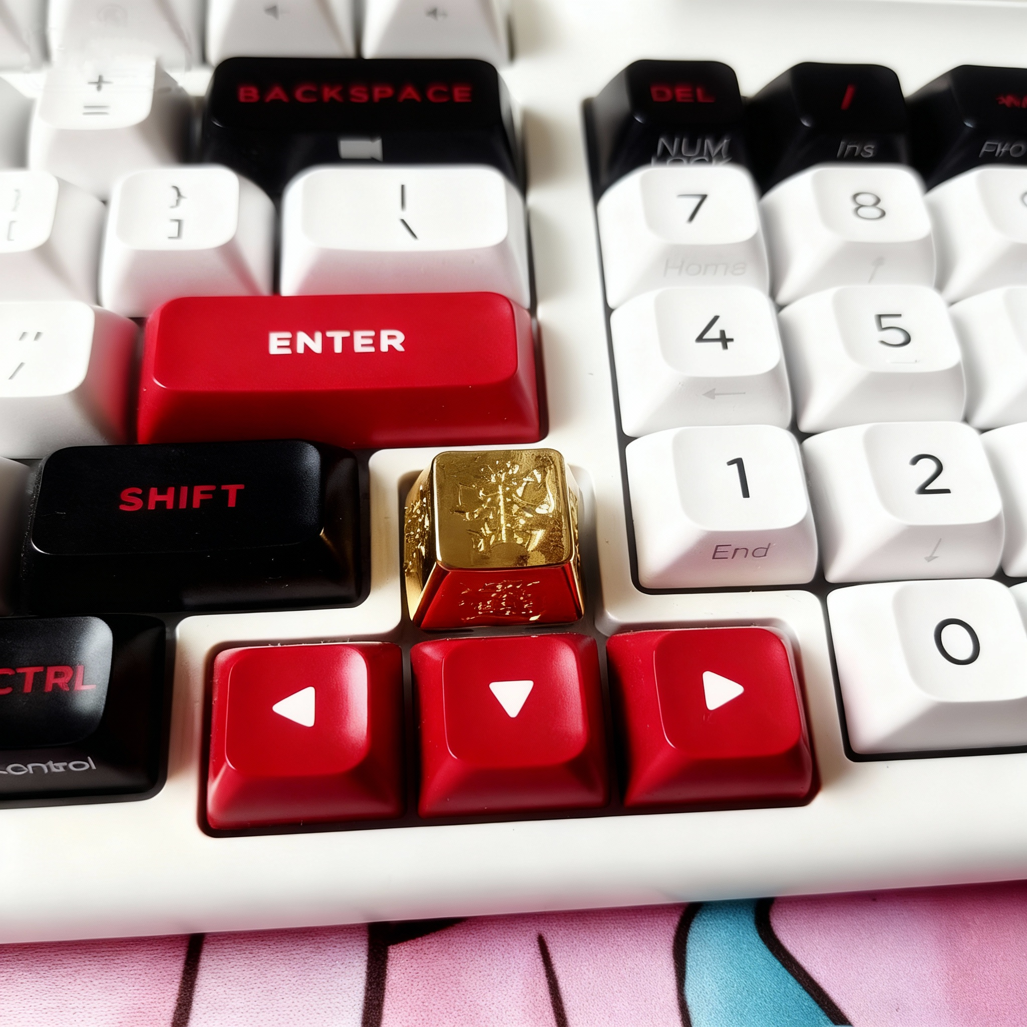 Aether Oracles"Prosperity Rune" Gold Mountain brass keycap